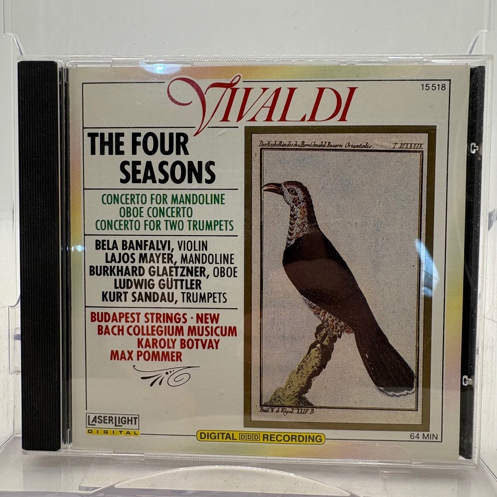 Vivaldi The Four Seasons Concertos CD LaserLight Digital 15518 Budapest‎ Strings